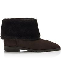 TOTEME - Fold-Down Shearling Boots - Lyst