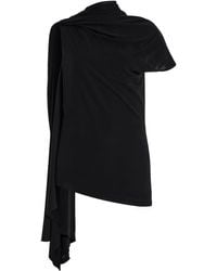 The Row - Isadra Draped Jersey Top - Lyst