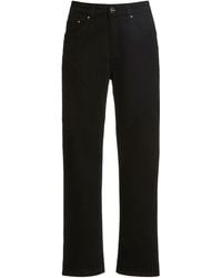 toteme straight denim black