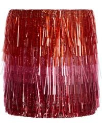 DES_PHEMMES - Exclusive La Isla Fringed Micro Skirt - Lyst