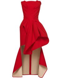 Maticevski Pursual Strapless Mini Dress - Red