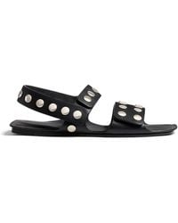 KHAITE - Boden Studded Leather Sandals - Lyst