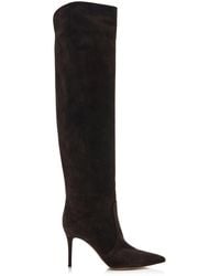 Gianvito Rossi - Hansen Cuissard Suede Over-the-knee Boots - Lyst