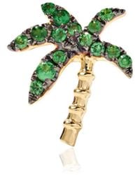 Yvonne Léon - 18k Gold Tsavorite Single Earring - Lyst