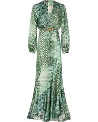 Silvia Tcherassi - Remy Printed Silk-blend Maxi Dress - Lyst