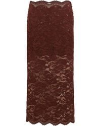 Rabanne - Floral Lace Midi Skirt - Lyst