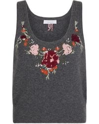 Rabanne - Embroidered Wool-Cashmere Top - Lyst