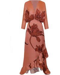 ANDRES OTALORA - Lo Ancestral Printed Maxi Dress - Lyst
