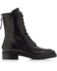Aeyde - Max Leather Lace-up Ankle Boots - Lyst