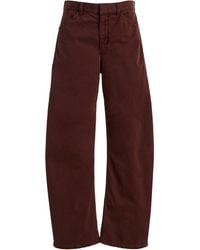 Nili Lotan - Tribeca Cotton-Blend Wide-Leg Pants - Lyst