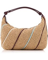 Bottega Veneta - Wallace Raffia Mini Bag - Lyst