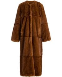 Stand Studio - Hilma Faux Fur Coat - Lyst