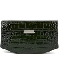 TOTEME - Clip Croc-Embossed Leather Shoulder Bag - Lyst
