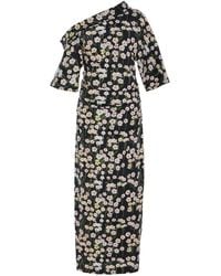 BERNADETTE - Bowery Off-The-Shoulder Buttercup-Print Cotton-Linen Maxi Dress - Lyst