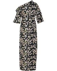 BERNADETTE - Bowery Off-The-Shoulder Buttercup-Print Cotton-Linen Maxi Dress - Lyst