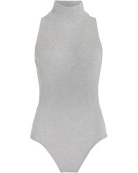 Brandon Maxwell - Silk-cashmere Knit Bodysuit - Lyst