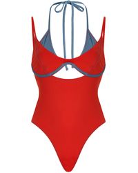 Significant Other - Caris Layered Cutout One-Piece Swimsuit - Lyst