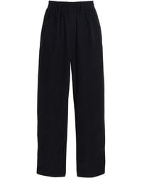 Brandon Maxwell - The Teagan Cotton-Blend Straight-Leg Pants - Lyst