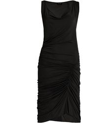Atlein - Ruched Jersey Midi Dress - Lyst