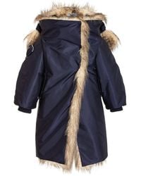 Prada - Faux Fur-Lined Shell Jacket - Lyst