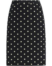 Franchise - Poppy Polka-Dot Silk Midi Skirt - Lyst