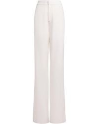 Alaïa - Fluid Wool-blend Straight-leg Pants - Lyst
