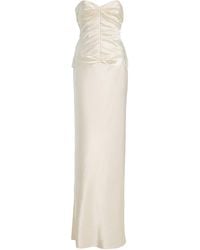 Anna October - Clementine Satin Maxi Dress - Lyst