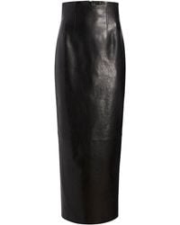 Khaite - Loxley Leather Maxi Pencil Skirt - Lyst