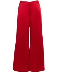 By Malene Birger - Lucee Satin Wide-Leg Pants - Lyst