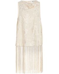 Sea - Priscilla Fringed Embroidered Top - Lyst