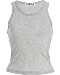 ÉTERNE - Fitted Cotton-modal Tank Top - Lyst