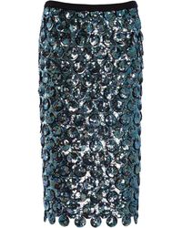 Christopher Esber - Photon Sequined Crochet-Cotton Midi Skirt - Lyst