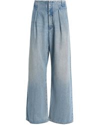 Agolde - Ritmo Rigid Mid-Rise Wide-Leg Trouser Jeans - Lyst