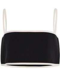 Alexis - Simi Cropped Cotton Top - Lyst