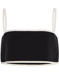 Alexis - Simi Cropped Cotton Top - Lyst