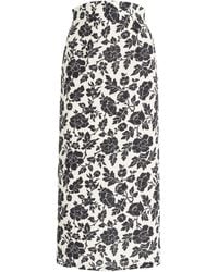 Posse - Romeo High-waisted Linen Column Maxi Skirt - Lyst
