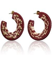 Johanna Ortiz - Song Of The Pampas Fiber-Brass Hoop Earrings - Lyst