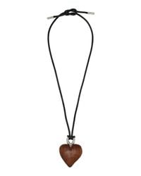 Julietta - Verona Rhodium-plated Wood Necklace - Lyst