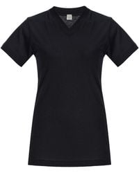 TOTEME - V-Neck Cotton T-Shirt - Lyst