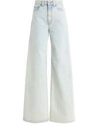KHAITE - Dane High-Rise Wide-Leg Jeans - Lyst