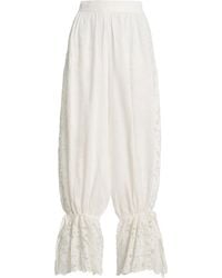 All That Remains - Exclusive La Isla Carlota Cotton Lace Wide-Leg Pants - Lyst