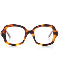 Loewe - Curved Square-frame Acetate Glasses - Lyst