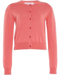 Carolina Herrera - Signature Silk-Cotton Cardigan - Lyst