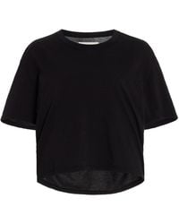 Les Tien - May Cropped Cotton T-shirt - Lyst