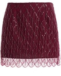 ROTATE BIRGER CHRISTENSEN - Sequined Mini Skirt - Lyst