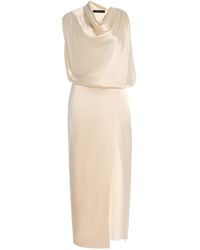 SEV - Draped Satin Dress - Lyst