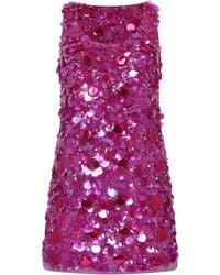 DES_PHEMMES - Sequined Mini Dress - Lyst