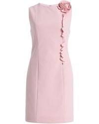 ROTATE BIRGER CHRISTENSEN - Flower Crepe Mini Dress - Lyst
