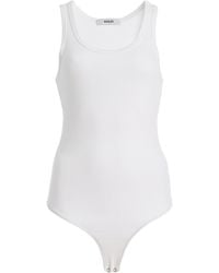 Agolde - Maria Ribbed Tank Bodysuit - Lyst