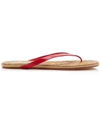 Christopher Esber - Palma Raffia Flip Flop Sandals - Lyst